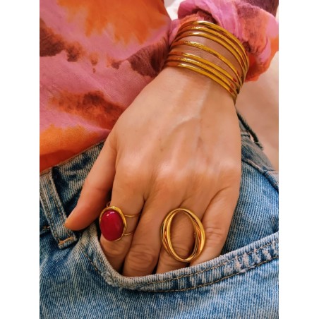 anillos mujer dorados para looks elegantes